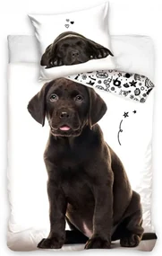 Bavlnené obliečky Šteniatko Hnedý Labrador 140x200/70x90 cm