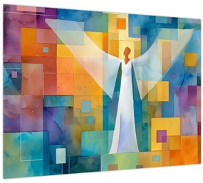 Obraz - Geometrický anjel (70x50 cm)