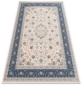 Koberec NAIN Ornament, rám 7179/51613 béžový / modrý