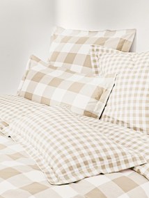 Kockovaná bavlnená obliečka na paplón Nels