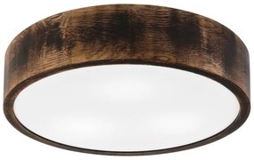 Stropné kúpeľňové svietidlo OAK SMOKY 3xE27/15W/230V IP54, 37,5 cm, dub/hnedá