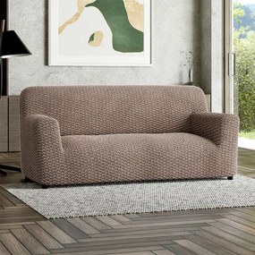 Bielastické poťahy MOSAICO orieškové trojkreslo (š. 170 - 220 cm)