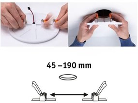 Paulmann 92392 - LED/17,5W IP44 Kúpeľňové podhľadové svietidlo VARIFIT 230V