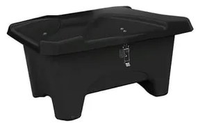 Vonkajší úložný box, 1110x750x745 mm, 280 L, čierna farba