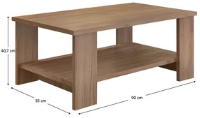 Kondela Konferenčný stolík, dub craft dunkel, BERNARDO