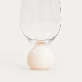 Pohár PALLORA s dekoratívnou stopkou, béžový 776137 400 ml