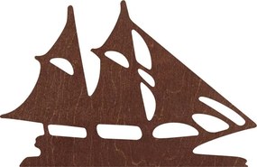 Plachetnica na stenu – Dekorácia pre milovníkov vody - MARINER: Prírodná preglejka - Topoľ  natural 30 x 20 cm 4112-62983 PR0434