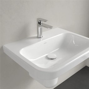VILLEROY &amp; BOCH Architectura závesné umývadlo s otvorom, bez prepadu, 600 x 470 mm, biela alpská, s povrchom CeramicPlus, 418861R1