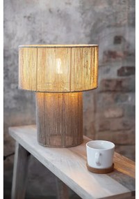 Stolová lampa v prírodnej farbe s tienidlom z juty (výška 38 cm) Soga – Markslöjd