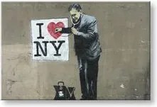 Obraz na plátne Street ART – Banksy 80x120 cm