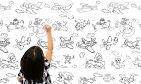 Detská tapeta na vymaľovanie