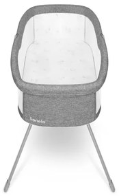 Lionelo - Cestovná postieľka 3 v 1 MALIN Šedý Kameň