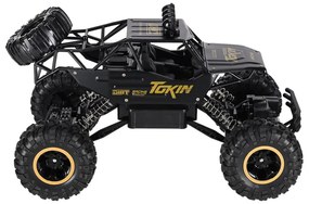 KIK RC Rock Crawler 1:12 4WD kovové 2.4 GHz diaľkovo ovládané terénne auto čierne