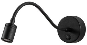 Čierne LED nástenné svietidlo Reading – Opviq lights
