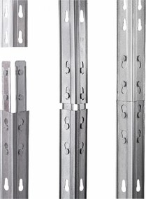 Kovové regály RIVET PRO 180x90x60 DTD drevotrieska 5 úrovní pozinkovaná