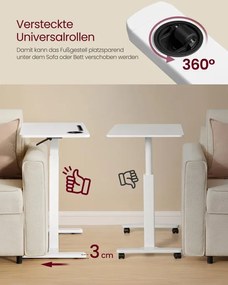 Príručný stolík LSD600W01 biely