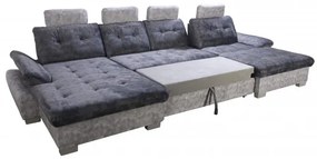Sedacia súprava DIOR U, sivá (AN 5077/5075)
