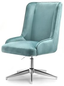 Kreslo Bilibo (tyrkysová + chrómová). Vlastná spoľahlivá doprava až k Vám domov. 1109887