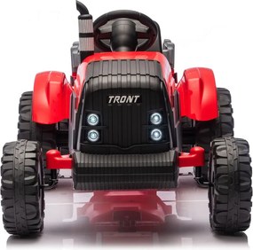 LEAN CARS CH9959B Batériový traktor s prívesom červený 24V