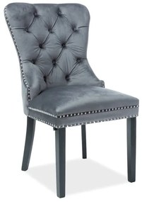 Jedálenská stolička Aurore Velvet (sivá). Vlastná spoľahlivá doprava až k Vám domov. 1018325