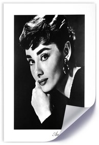 Gario Plagát Portrét Audrey Hepburn Farba rámu: Bez rámu, Veľkosť: 20 x 30 cm