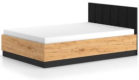 Posteľ s výklopným mechanizmom Urso 1301 dub Craft zlatý/čierna