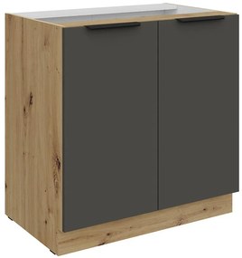 Kuchynská skrinka Aria-Gr/Ar Anti Fingerprint 80d 2f Bb