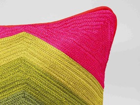 Artistic Zig Zag vankúš červený 50x50 cm