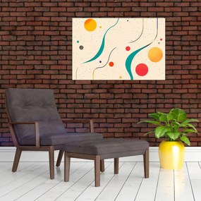 Obraz - Minimalistická farebná ilustrácia (90x60 cm)