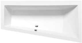 Asymetrická vaňa Polysan Andra 180x90 cm akrylát pravá 78771, 1 ks