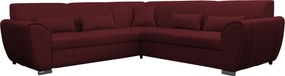 XXXLutz ROHOVÁ SEDAČKA, textil, tmavočervená Livetastic - Sedačky - 001574004208