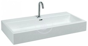 LAUFEN Living Umývadlo do nábytku, 1000 mm x 460 mm, biela – bez otvoru na batériu H8184370001091