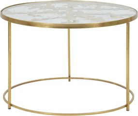 Konferenčný stolík Butterflies 60 cm zlatý/číry