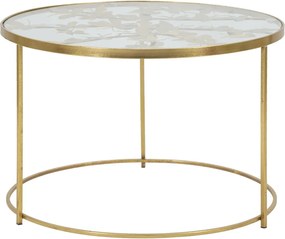 Konferenčný stolík Butterflies 60 cm zlatý/číry