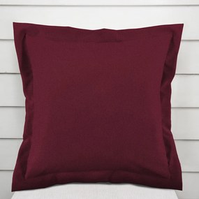 Biante Dekoračná obliečka na vankúš s lemom BKU-115 Burgundská vínová 50 x 60 cm