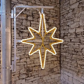 DECOLED LED svetelná hviezda pre VO 3D tlač, 43x55 cm, teplá biela