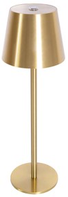 Toolight Toolight, dotyková LED nočná stolná lampa 5W, 3 farby svetla, USB napájanie, APP1367-T GOLD, zlatá matná, OSW-08629