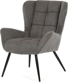 Kreslo ušiak SKAGEN GREY