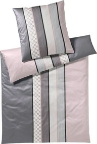 XXXLutz POSTEĽNÁ BIELIZEŇ, makosatén, antracitová, ružová, 155/220 cm Joop! - Online Only bytové doplnky - 004977057304