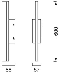 Osram -LED Stmievateľné osvetlenie zrkadla ORBIS MIRROR LED/10W/230V 60 cm IP44