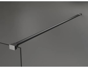 Mexen Kioto, sprchová zástena Walk-In 100 x 200 cm, 8mm číre sklo biely vzor, grafitový profil, 800-100-101-66-85