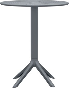 Okrúhly stôl Lacota 60 cm - antracitová