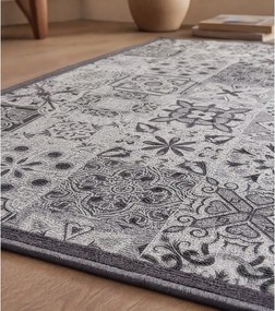 Sivý prateľný behúň 50x120 cm Persane – douceur d'intérieur