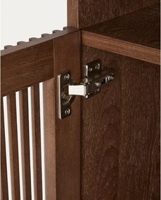 Tmavohnedý nočný stolík v dekore orecha s poličkami Beyla – Kave Home