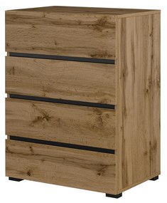 Komoda Crossroad N27 (dub wotan + čierna). Akcia -20%. Vlastná spoľahlivá doprava až k Vám domov. 1118171