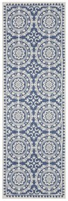 Behúň Twin Supreme 104130 Blue / Cream – na von aj na doma, 80x250, modrá, chodba / predsieň, Hanse Home