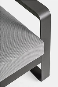 Sivé kovové záhradné kreslo Merrigan – Bizzotto