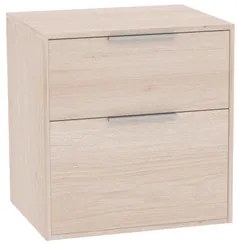 Roca Optica kúpeľňová skrinka bez umývadla 58,5x56,5x45,5 cm svetlý dub OPTDESK602ZJ