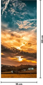Fototapeta na dvere - Mračná (95x205cm)