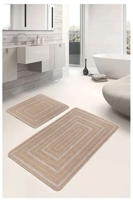 Hnedé kúpeľňové predložky v súprave 2 ks 60x100 cm – Mila Home